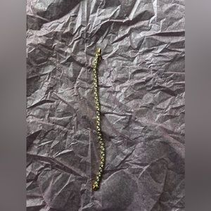 Sterling silver tennis bracelet - gold plated - CZ stones